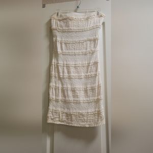 White beautiful cocktail dress